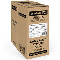 ExeGate Кабель UTP 4 пары кат.5e CCA Бухта (~100м) кабель витая пара (UTP4-C5e-CCA-S24-IN-PVC-GY-100)