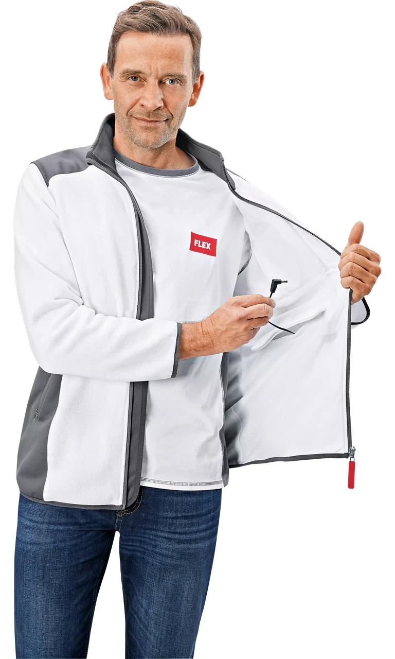 Куртка с подогревом с питанием от аккумулятора, флис M-L FLEX 512168 L - фото 9 - id-p112910006