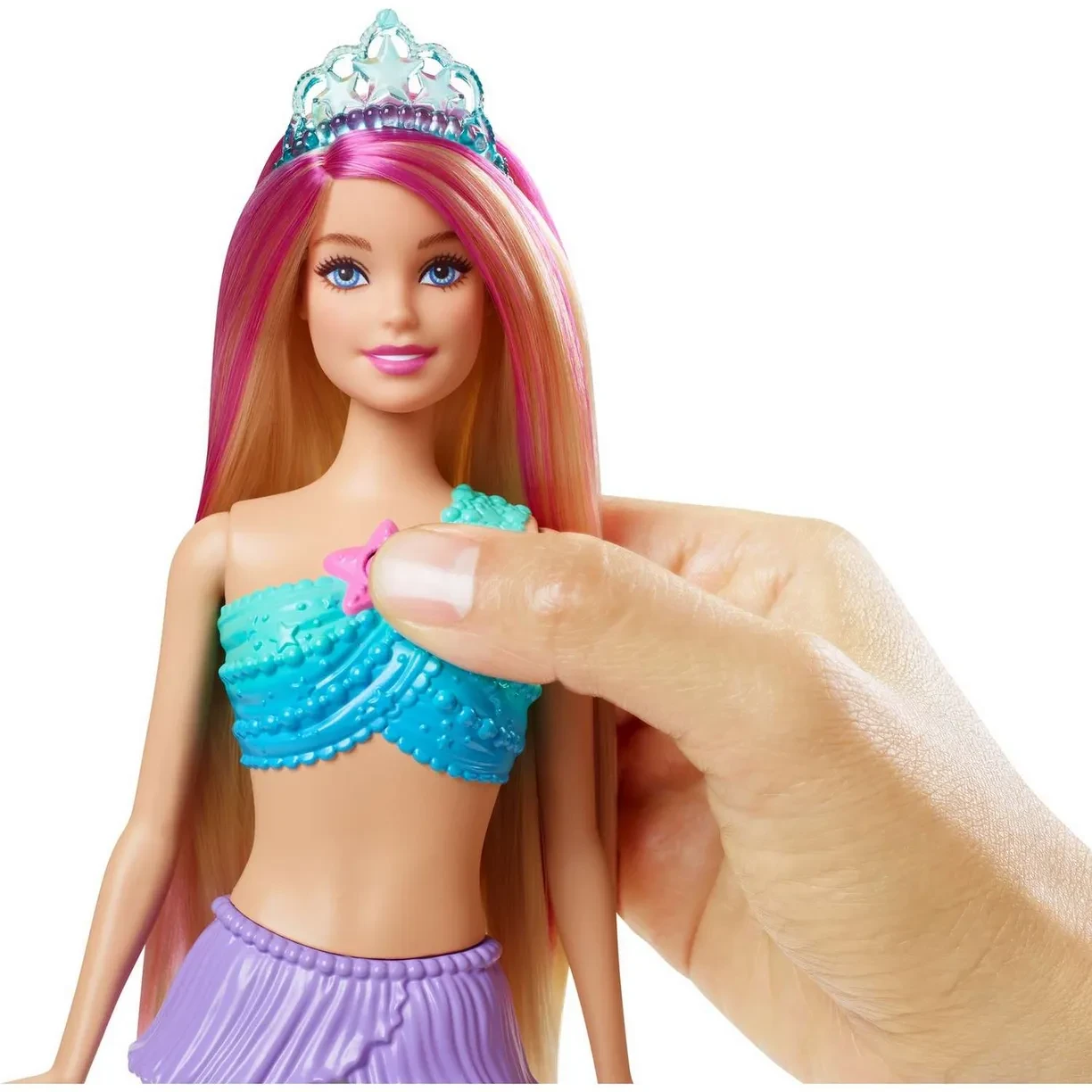 Barbie Дримтопия Кукла Барби Русалка мерцающих огней HDJ36 - фото 4 - id-p112846616