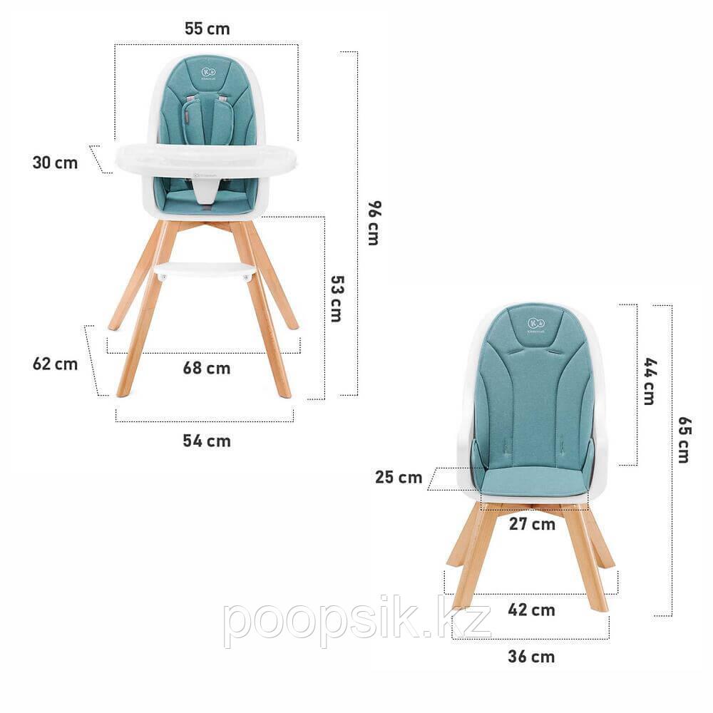 Детский стульчик для кормления Kinderkraft TIXI Turquoise - фото 1 - id-p112911482