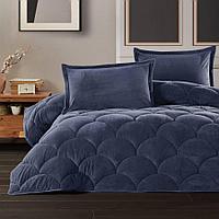 Одеяло двуспальное (195х215см) с наволочками (50х70 2шт) Clasy Blue Fluffy V4