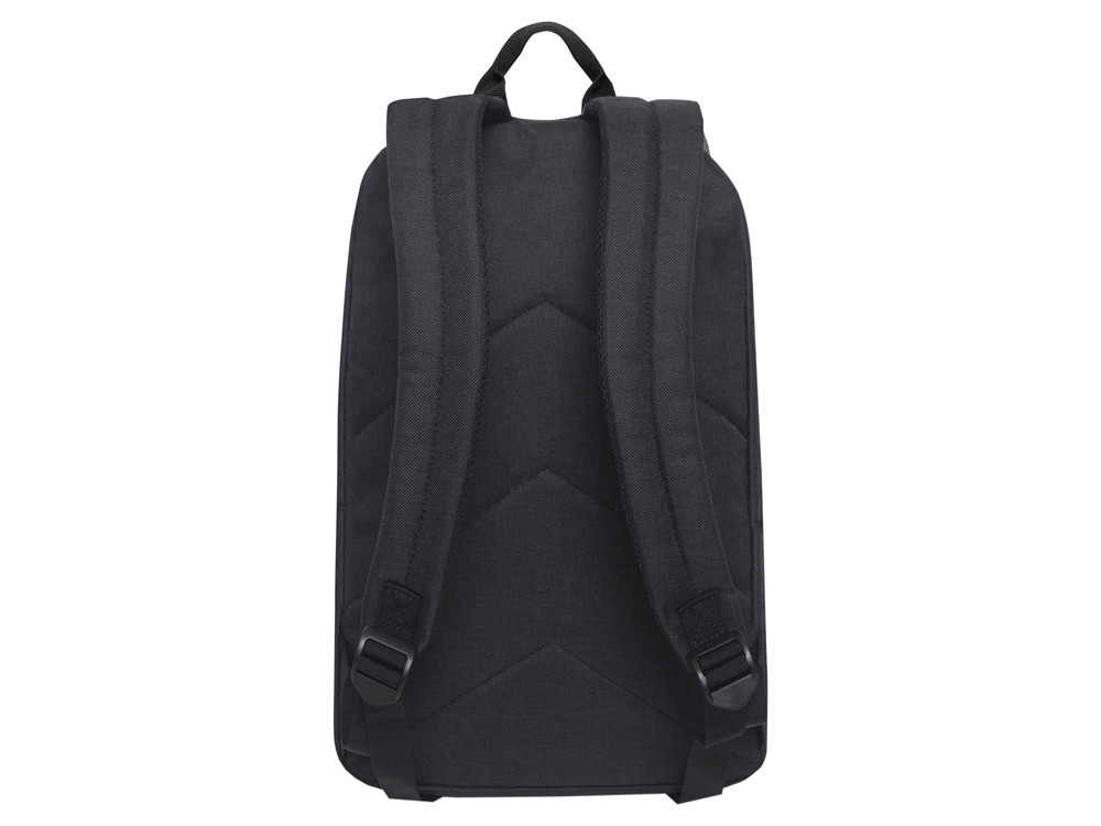 Рюкзак TORBER GRAFFI, черный с карманом коричневого цвета, полиэстер меланж, 42 х 29 x 19 см - фото 4 - id-p112918560