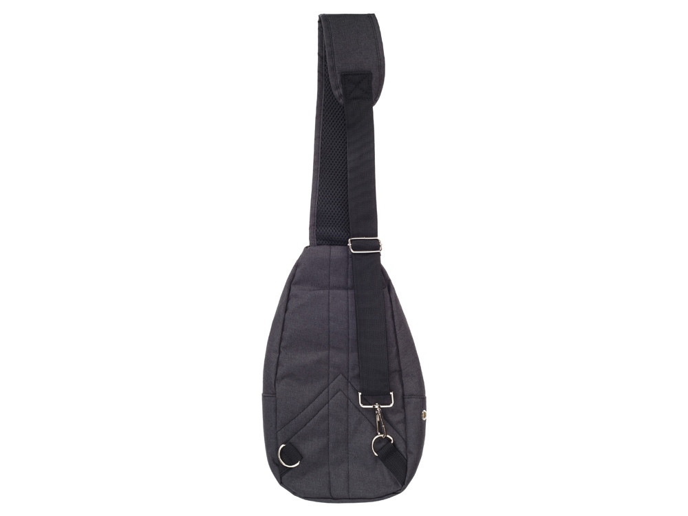 Рюкзак TORBER с одним плечевым ремнем, чёрный/бежевый, полиэстер 300D, 33 х 17 х 6 см - фото 6 - id-p112918581