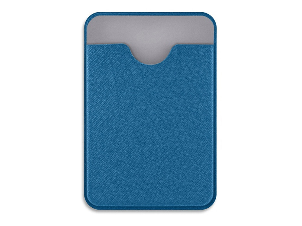 Чехол-картхолдер Favor на клеевой основе на телефон для пластиковых карт и и карт доступа, синий - фото 2 - id-p112916708