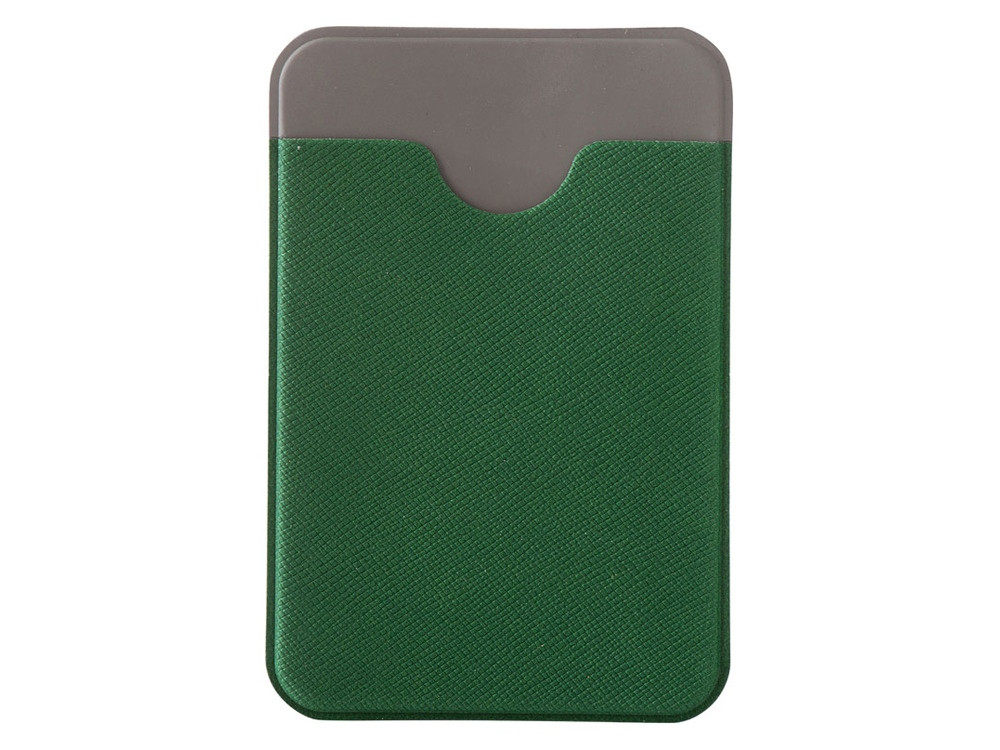Чехол-картхолдер Favor на клеевой основе на телефон для пластиковых карт и и карт доступа, темно-зеленый - фото 2 - id-p112916714