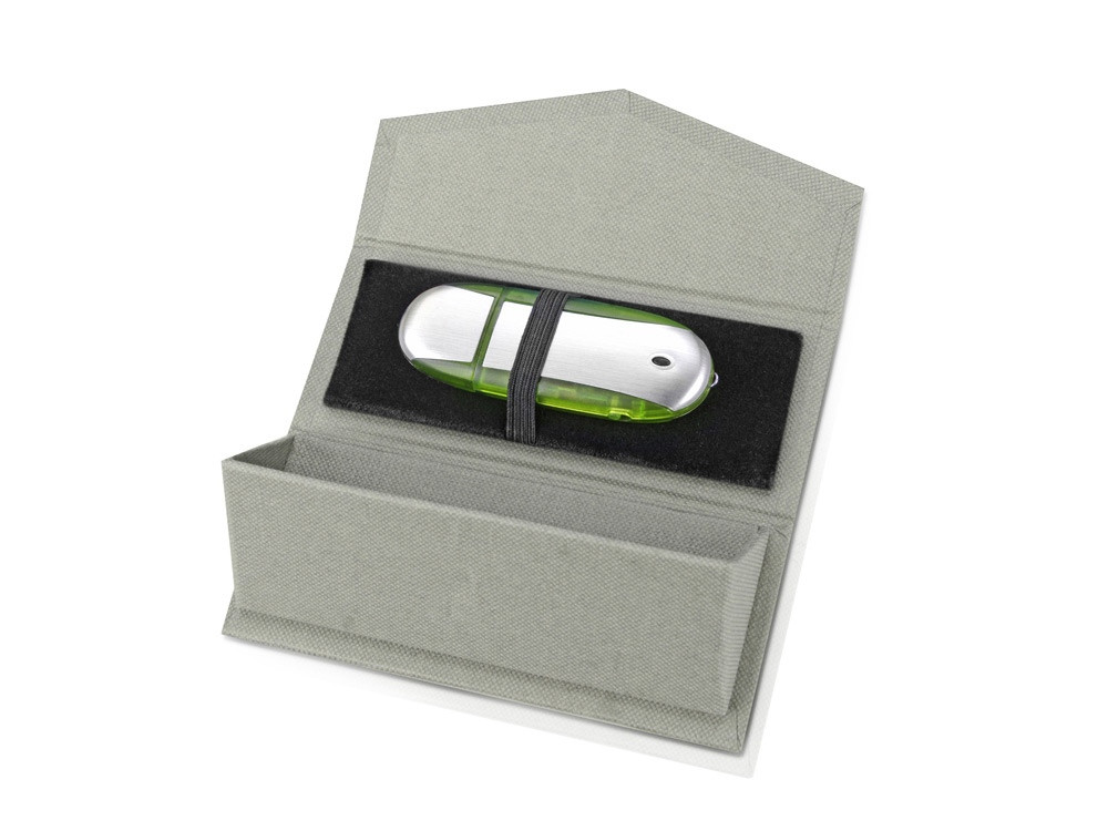 Подарочная коробка для флеш-карт треугольная, серый - фото 2 - id-p112914902