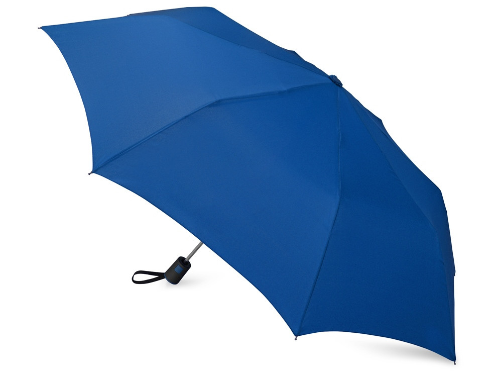 Зонт складной Irvine, полуавтоматический, 3 сложения, с чехлом, темно-синий - фото 2 - id-p108864029