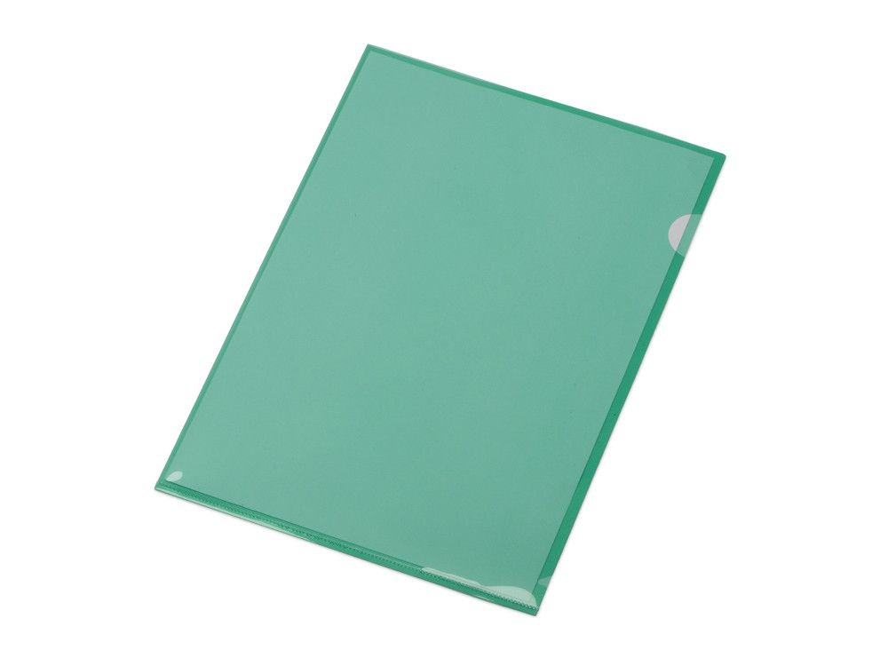 Папка-уголок прозрачный формата А4 0,18 мм, зеленый глянцевый - фото 2 - id-p112914109