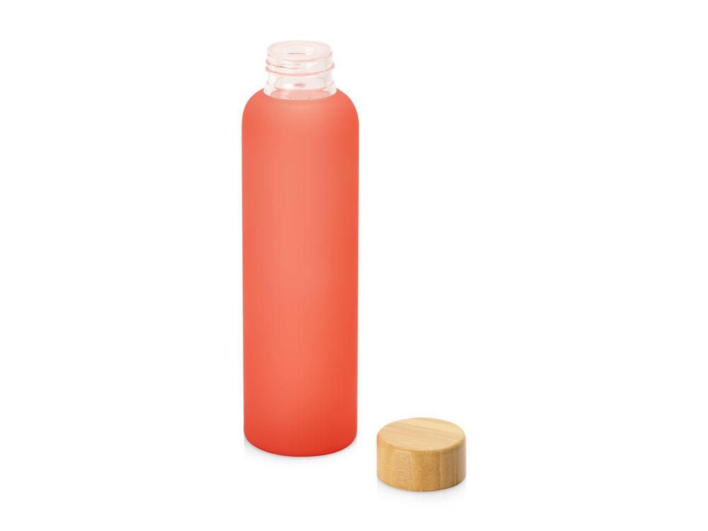 Стеклянная бутылка с бамбуковой крышкой Foggy, 600мл, красный - фото 2 - id-p112916847