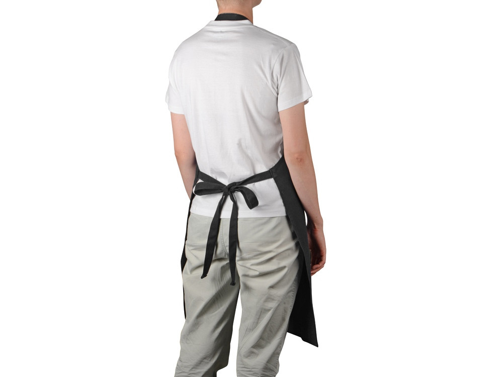 Хлопковый фартук Delight с карманом и регулируемыми завязками, черный - фото 4 - id-p112914230