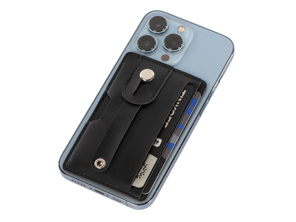 Картхолдер для телефона с держателем и защитой RFID Lokky, черный - фото 5 - id-p112917129