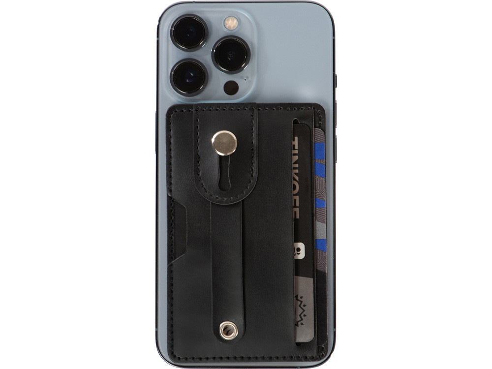 Картхолдер для телефона с держателем и защитой RFID Lokky, черный - фото 6 - id-p112917129