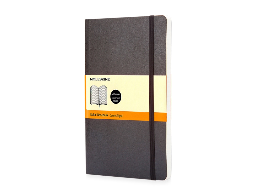 Записная книжка Moleskine Classic Soft (в линейку), Large (13х21см), черный - фото 1 - id-p112918065
