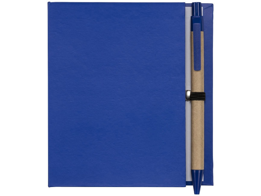 Цветной комбинированный блокнот с ручкой, синий - фото 2 - id-p112918089