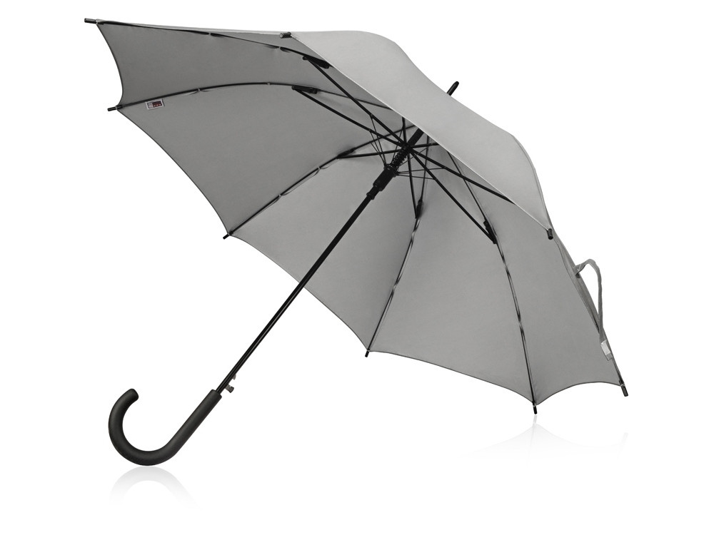 Зонт-трость светоотражающий Reflector, серебристый (Р) - фото 1 - id-p112914483