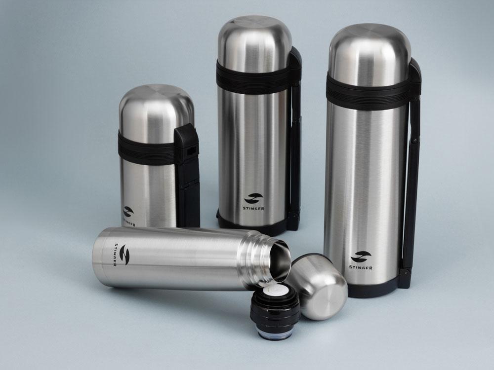 Термос Stinger, 1,5 л, широкий с ручкой, нержавеющая сталь, серебристый, 12,2 x 10,5 x 30,9 см - фото 7 - id-p112918222