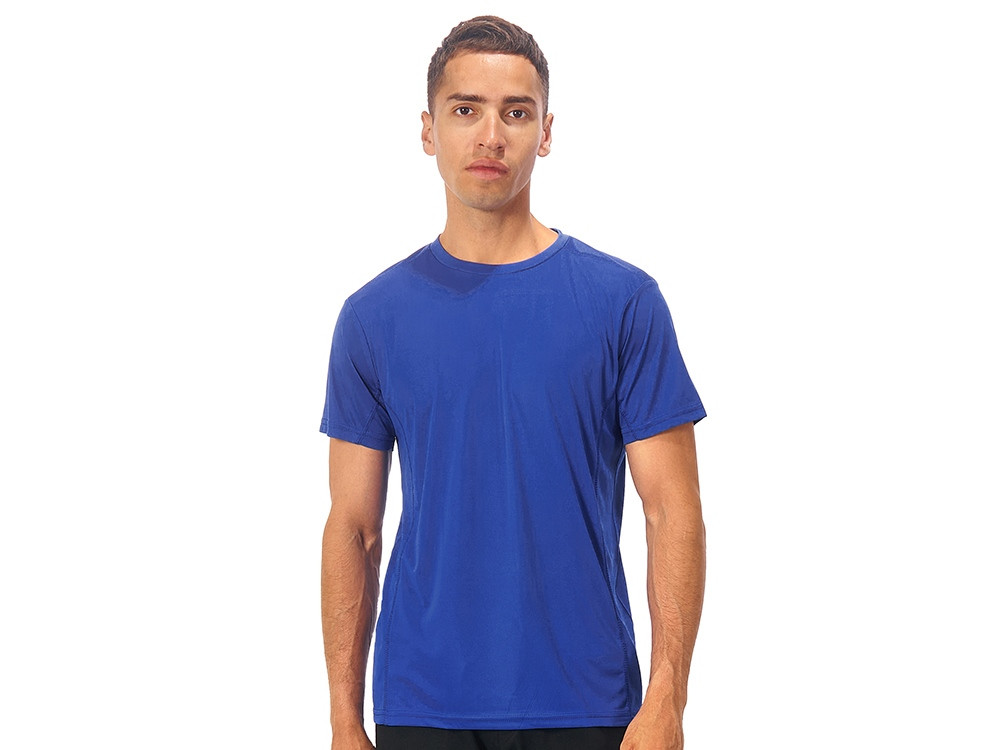 Мужская спортивная футболка Turin из комбинируемых материалов, классический синий - фото 1 - id-p112915265