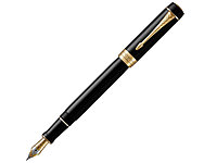 Перьевая ручка Parker Duofold Classic Centennial, Black GT, перо: F