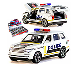 Металлическая машинка игрушка 1:32 Джип Land Rover Range Rover Sport: Полицейский, фото 3