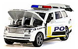 Металлическая машинка игрушка 1:32 Джип Land Rover Range Rover Sport: Полицейский, фото 4