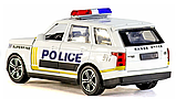 Металлическая машинка игрушка 1:32 Джип Land Rover Range Rover Sport: Полицейский, фото 5