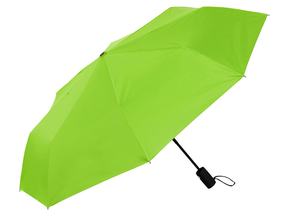 Зонт-автомат Dual с двухцветным куполом, зеленое яблоко/черный - фото 2 - id-p112917460