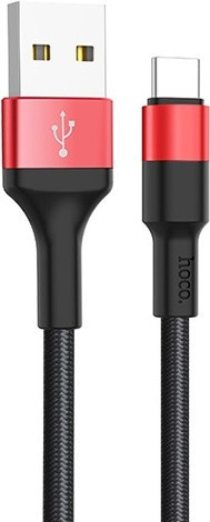 Кабель Hoco USB - USB TypeC 1 м X26 красный - фото 1 - id-p112919218