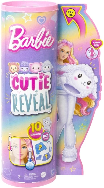 Barbie Милашка-проявляшка Кукла Ягнёнок Барби, Cutie Reveal HKR03 - фото 2 - id-p112919301