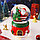 Музыкальный снежный шар "Дед Мороз с паровозиком и медвежонком", 16см. 2022В, фото 3