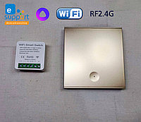 Беспроводной выключатель зотолой и радиореле с Wi-Fi Алиса eWeLink