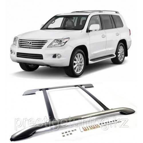 Рейлинги (продольные с поперечными) на Lexus LX570 2008-15 (Аналог)