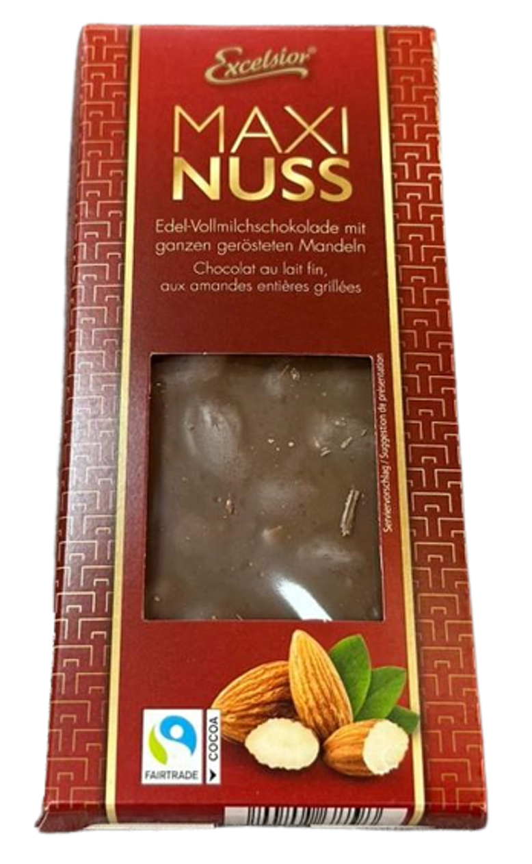 Молочный шоколад МИНДАЛЬ Excelsior maxi nuss 100гр