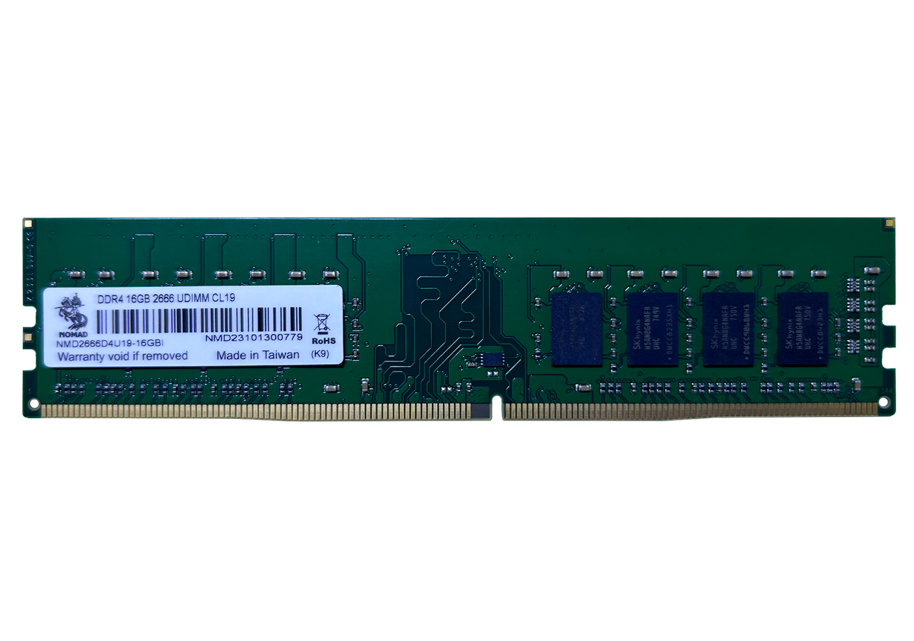 Оперативная память  16GB DDR4 2666MHz NOMAD PC4-21300 CL22 (only INTEL) NMD2666D4U19-16GBI Bulk Pack