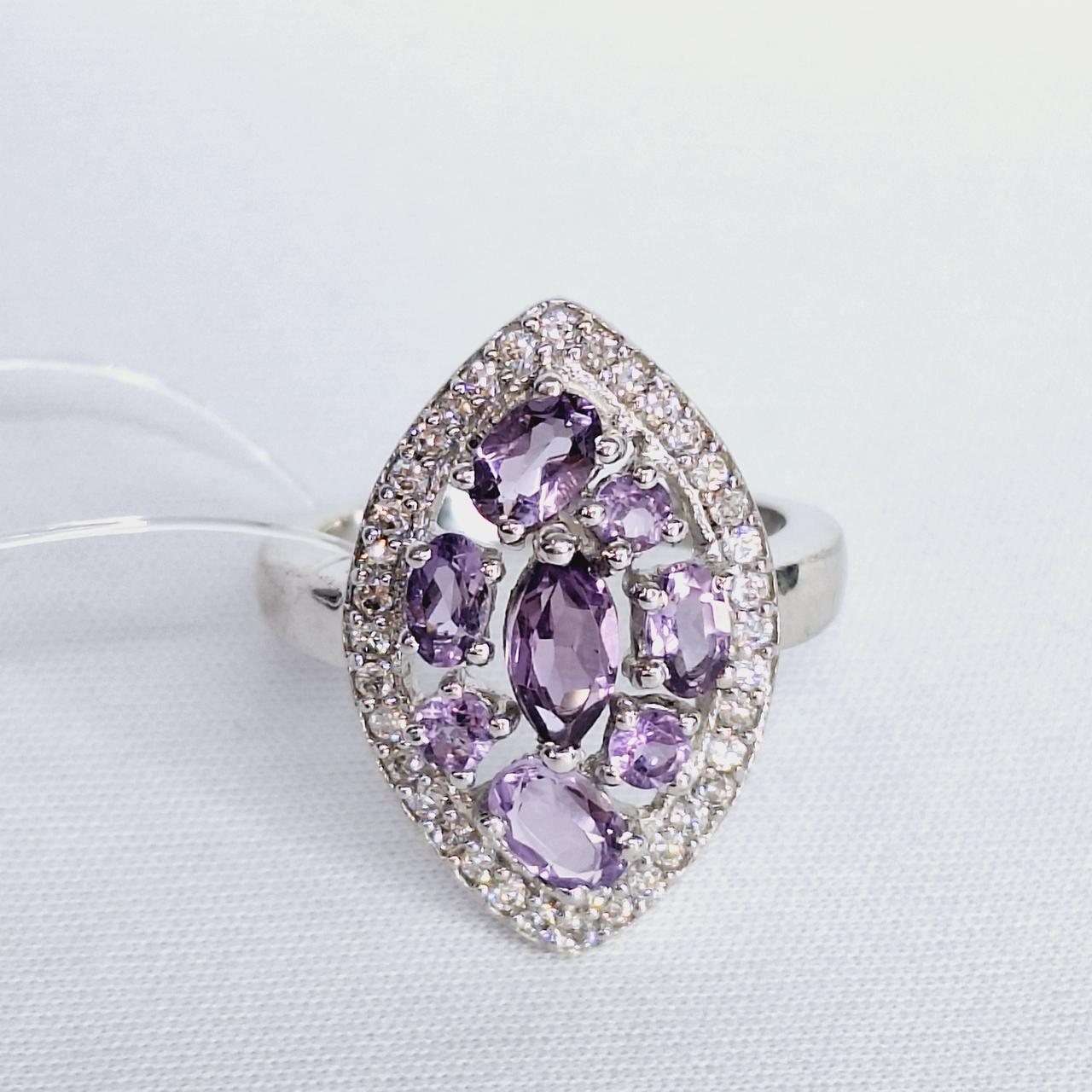 Серьги из серебра с фианитами Индия L957, фото 1