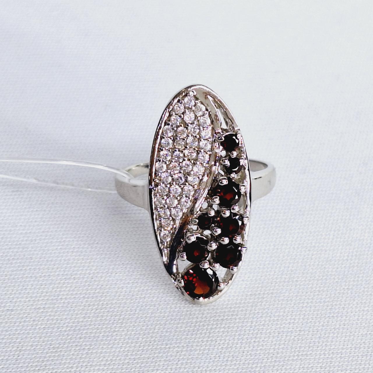 Серьги из серебра с фианитами Индия L935, фото 1