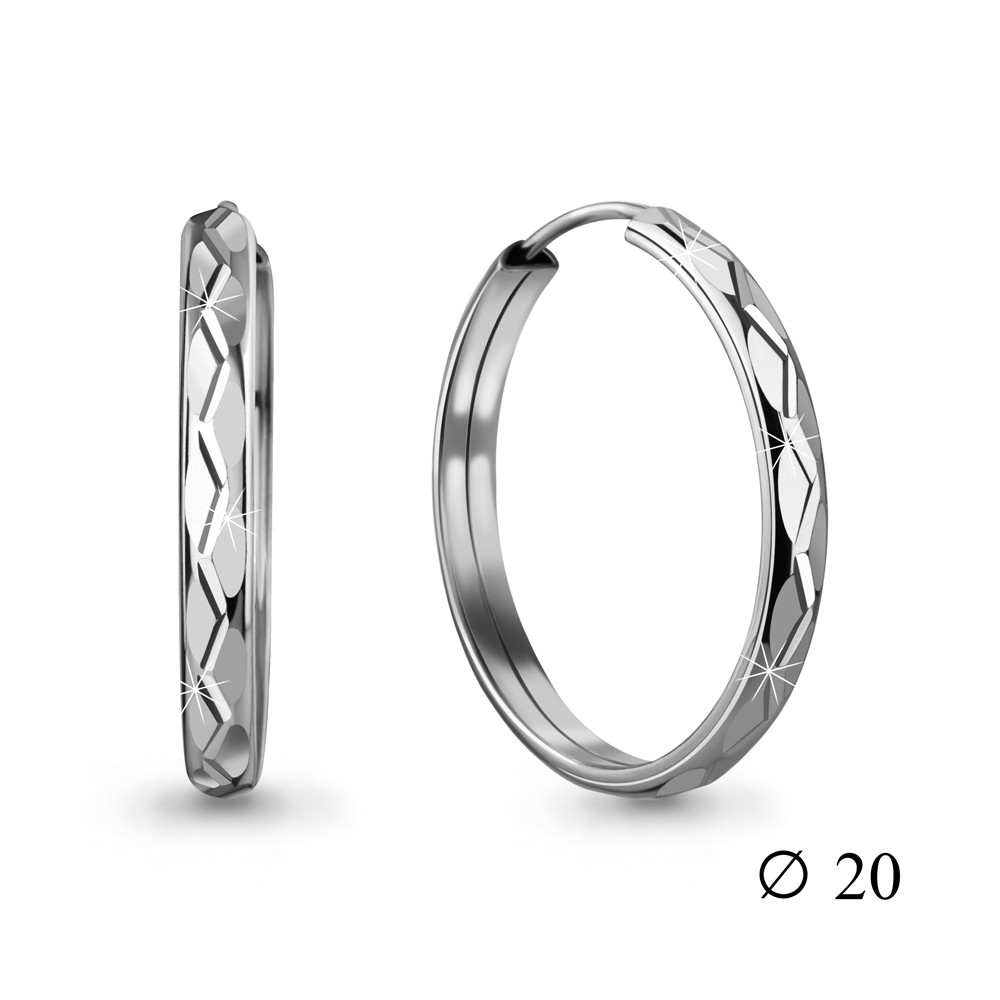 Серьги конго из серебра Aquamarine 32209р.5 серебро с родием