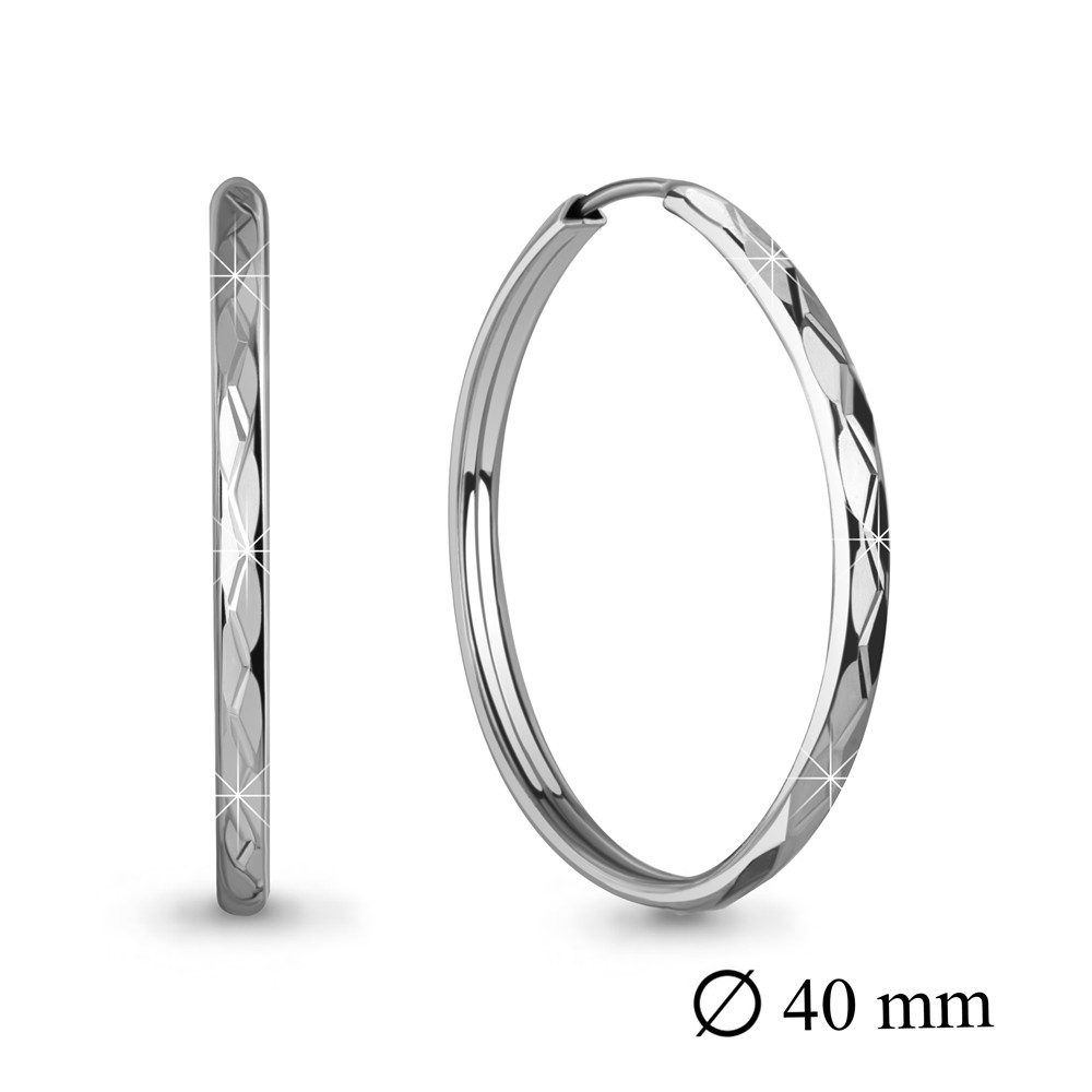 Серьги конго из серебра Aquamarine 32211р.5 серебро с родием