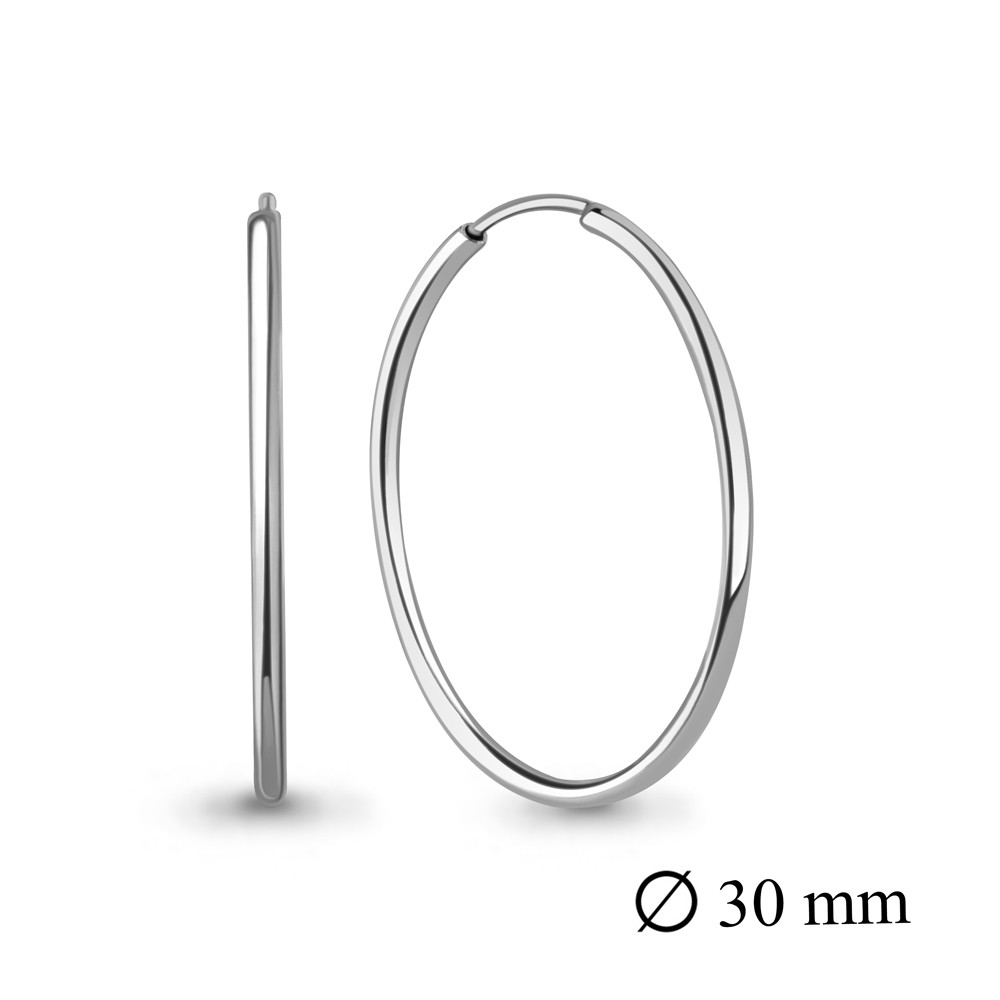 Серьги конго из серебра Aquamarine 32225р.5 серебро с родием