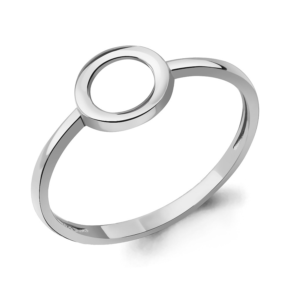 Серебряное кольцо Фианит Aquamarine 55092.5 покрыто родием