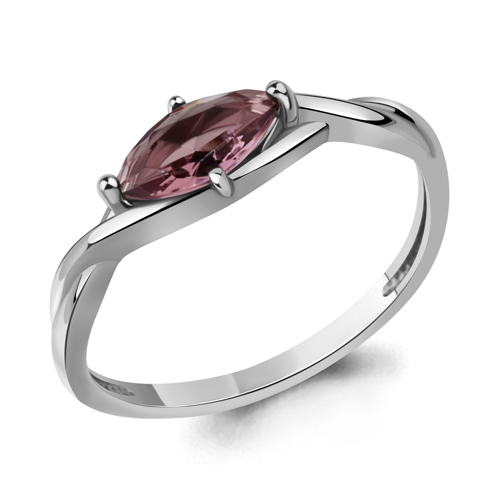 Серебряное кольцо Нанокристалл родолит Aquamarine 67065710.5 серебро с родием