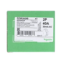 Выкл. Диф. тока 40А 2Р 30мА тип АС Schneider Electric EZ9R34240 E-PRO