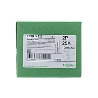 Выкл. Диф. тока 25А 2Р 10мА тип АС Schneider Electric EZ9R14225 E-PRO