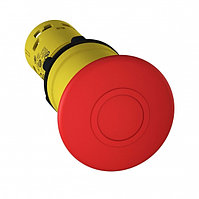 Моноблочная кнопка аварийного останова, красный грибовидный Ø40,Ø22, тяни-толкай, 1 НО+1 НЗ XB7NT845