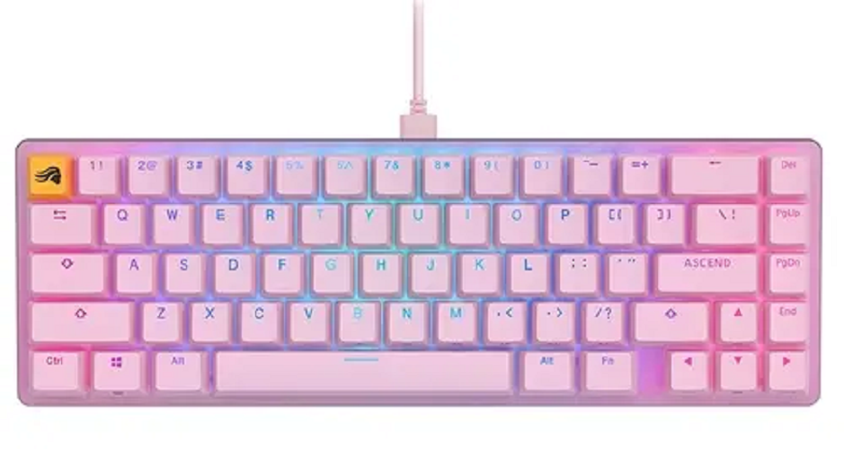 Клавиатура проводная Glorious GMMK 2 (GLO-GMMK2-65-FOX-P) розовый - фото 1 - id-p112936805