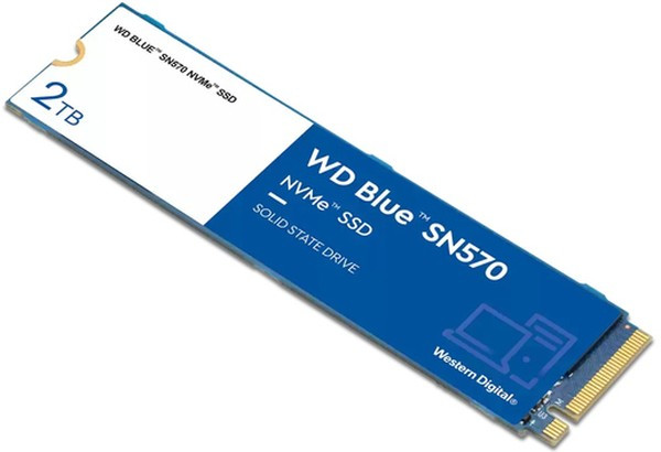 Твердотельный накопитель SSD 2Tb M.2 SN570 WD Blue WDS200T3B0C NVMe R3500Mb/s, W3500MB/s - фото 1 - id-p112937103