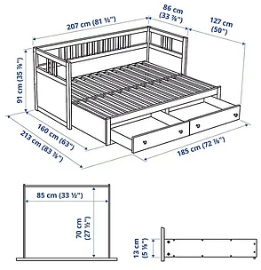 Кушетка ХЕМНЭС ИКЕА, IKEA, фото 2