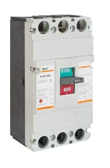 Автоматический выключатель ВА 305 3P 400А 35кА С (1) DEKraft