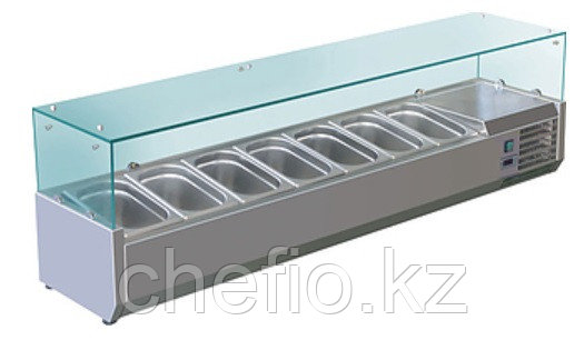 Витрина холодильная для ингредиентов 7*GN1/4 -150 мм Koreco VRX1500330(335I) - фото 1 - id-p112848094