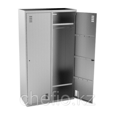 Шкаф для одежды закрытый с 2 отделениями Кобор ШК-100/50 - фото 1 - id-p112899002