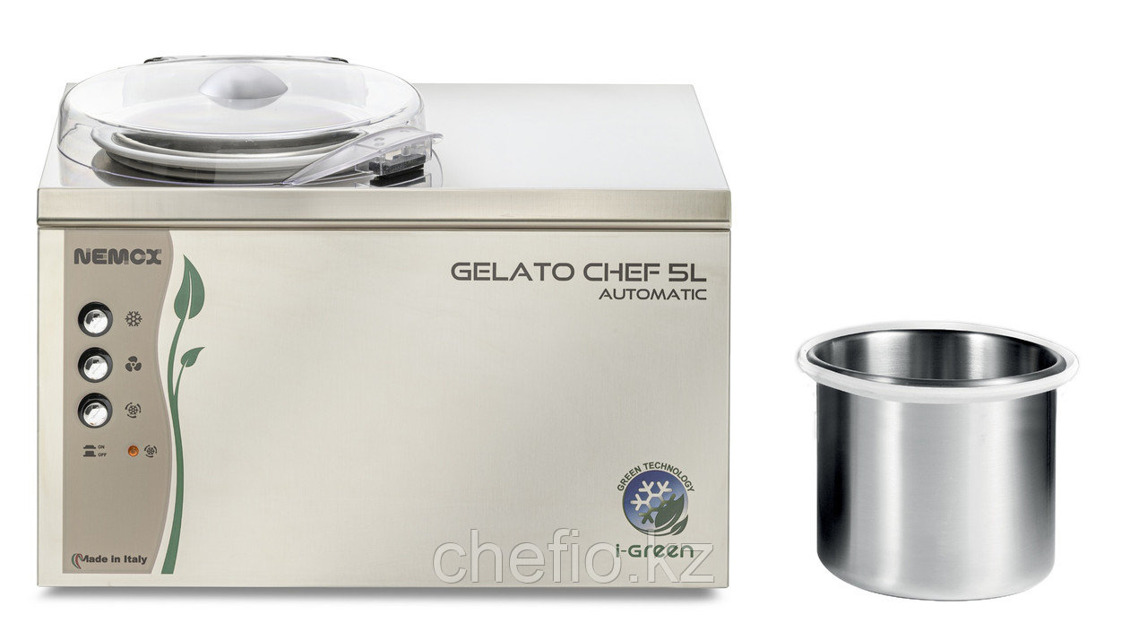 Фризер для твердого мороженого с 1 чашей 2,5 л Nemox Gelato Chef 5L AUTOMATIC i-Green (003B790250) - фото 3 - id-p112900958